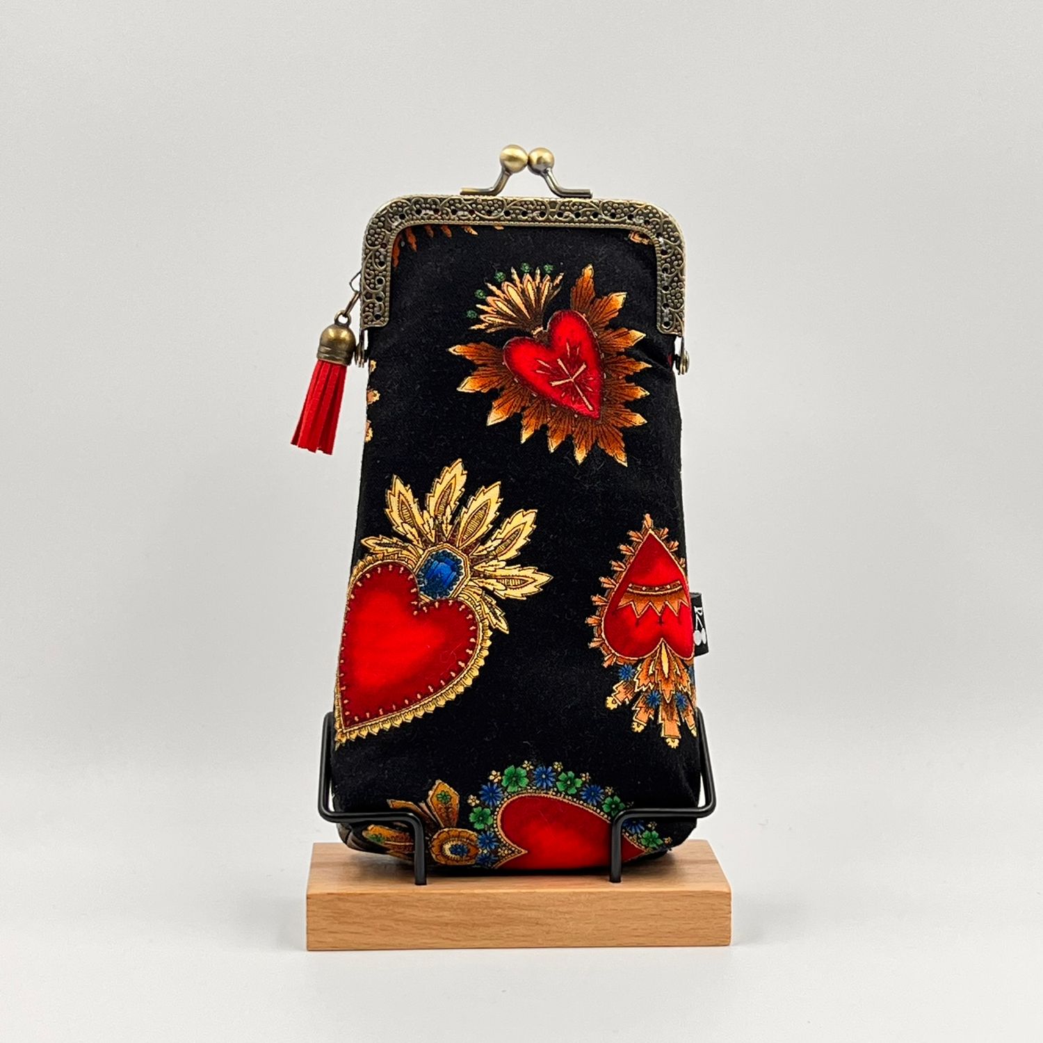 ETUI A LUNETTES VINTAGE "EX-VOTO - CROCO"