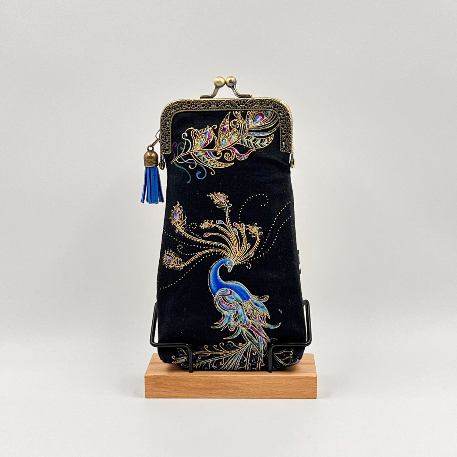 ETUI A LUNETTES VINTAGE "PAON DORÉ - OR"