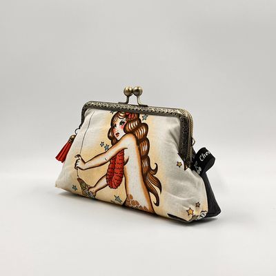 GRAND PORTE MONNAIE VINTAGE GRAND PORTE MONNAIE VINTAGE "MERMAID - CROCO"