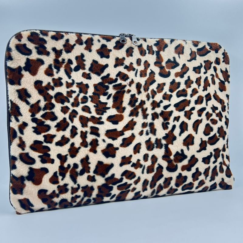 HOUSSE 15 POUCES "LÉOPARD - PAILLETTES"