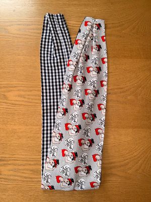 ? BANDEAU FIL DE FER bicolore "PIN-UP TATTOO/VICHY NOIR ET BLANC"