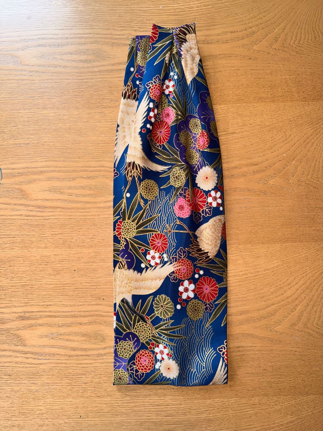 ? BANDEAU FIL DE FER ? BANDEAU FIL DE FER "JAPONAIS GRUE BLEU MARINE"