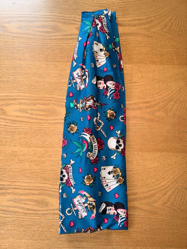 ? BANDEAU FIL DE FER ? BANDEAU FIL DE FER "SAILOR TATTOO BLEU"
