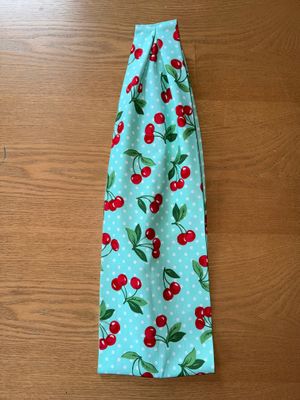? BANDEAU FIL DE FER "CHERRY TURQUOISE"