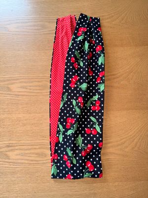 ? BANDEAU FIL DE FER bicolore ? BANDEAU FIL DE FER bicolore "CHERRY/ROUGE POIS BLANCS"