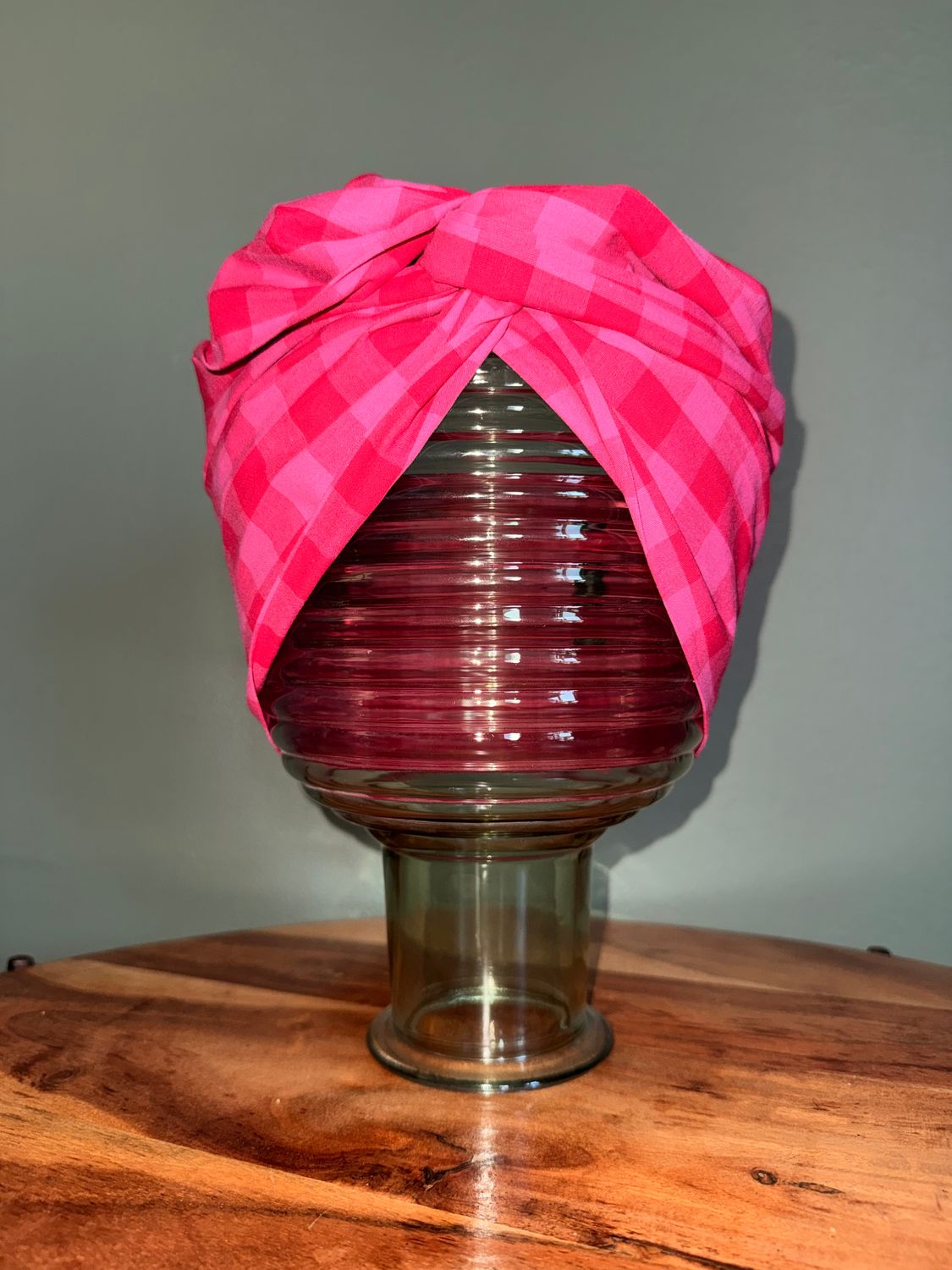 ? BANDEAU FIL DE FER ? BANDEAU FIL DE FER "VICHY FUCHSIA"