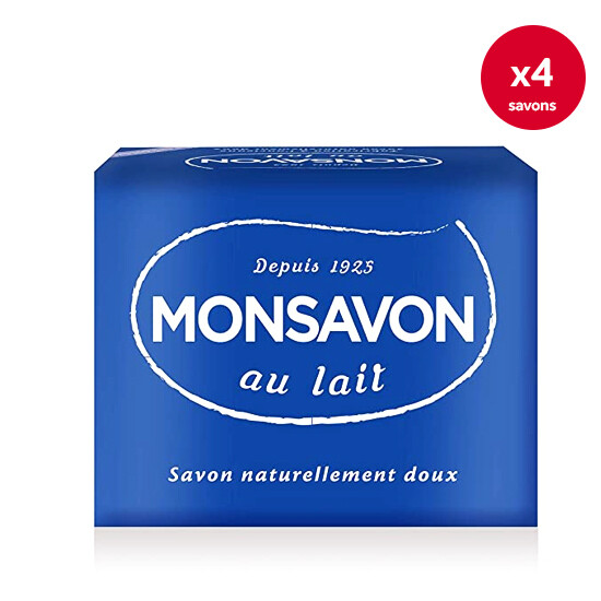 Paquet savon Monsavon 4 Pieces 100g