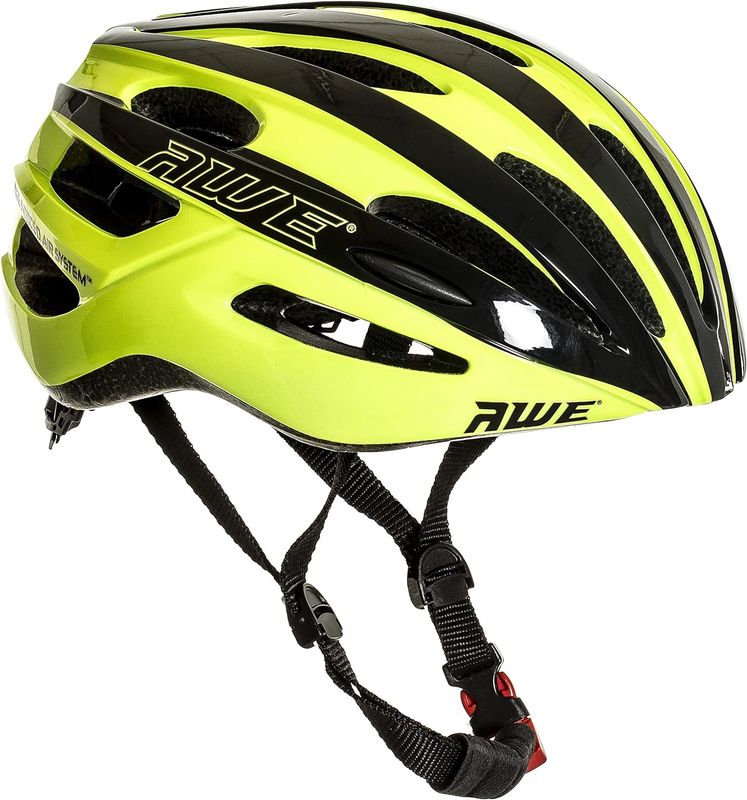 AWE AWESprint In Mould Adult E-Bike/Bike Road Racing Helmet 55-58cm Black/Neon CE EN1078 APPROVED