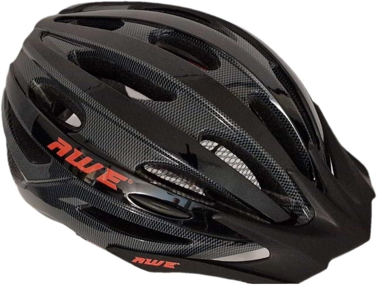 AWE AWEAir In Mould Adult Bike/E-Bike Helmet 55-58cm Black/Carbon CE EN1078 APPROVED