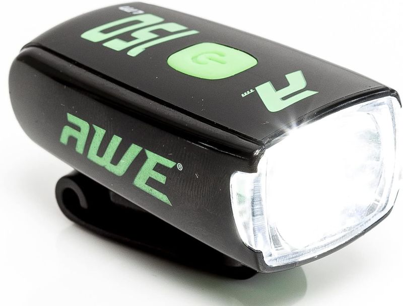 AWE AWESUM SUPER COMPACT 150 Lumens 1 x AWELED USB Rechargeable Bicycle Front Light CE Approved