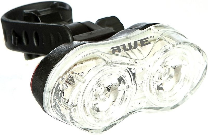 AWE AWEFlashTM 2 x 0.5W White LED's Bicycle Front Light 40 Lumens