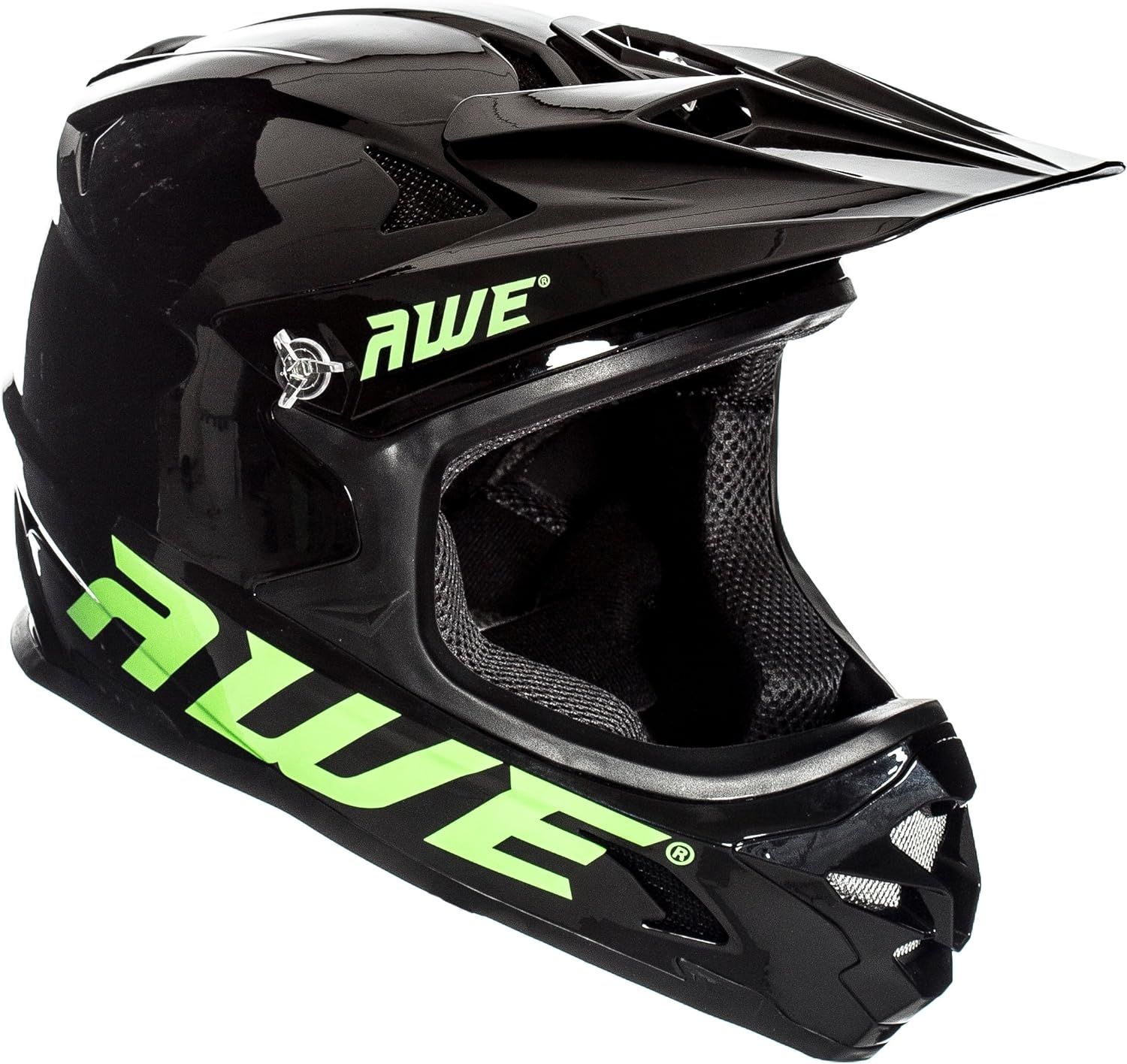 AWE AweBlast BMX/Downhill/Full Face/Enduro Helmet Black 56-58cm Junior 16 +/Adult