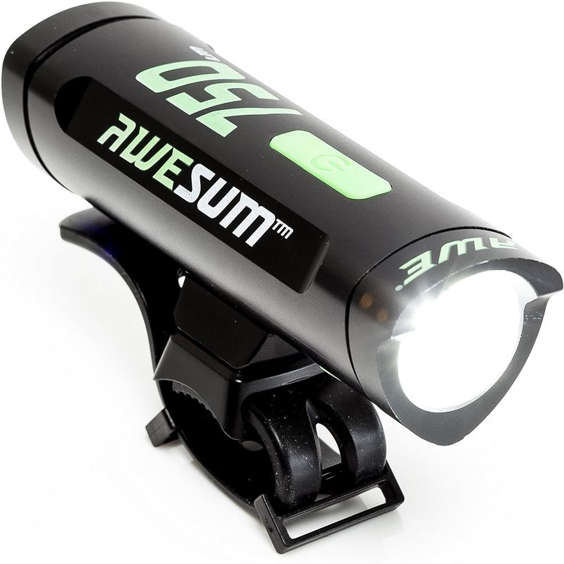 AWE 750 Lumens AweBright USB Rechargeable Bicycle Front Light