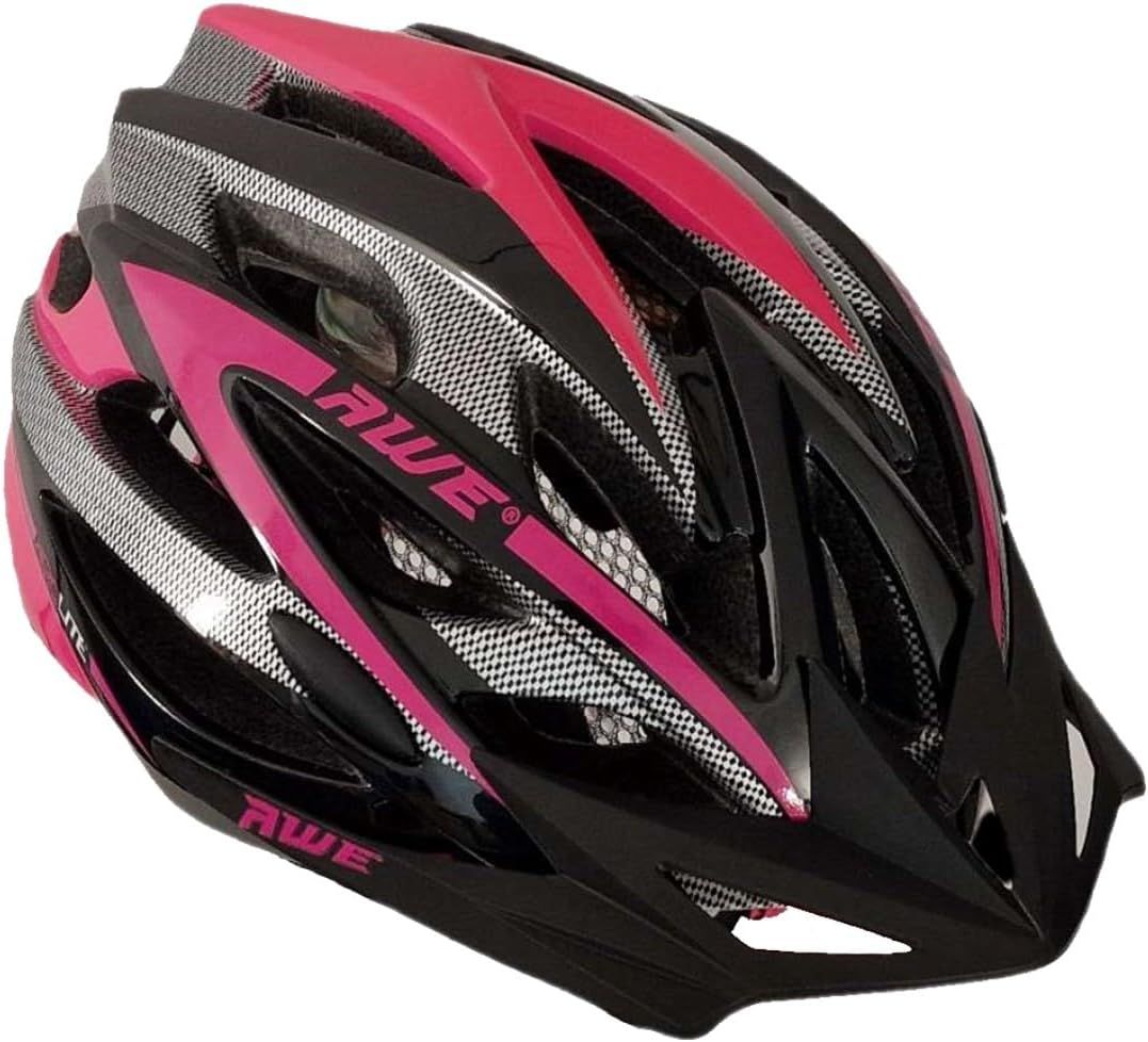 AWE AWEAerolite In Mould Bike/E-Bike Helmet Black/Pink 55-58cm CE EN1078 APPROVED