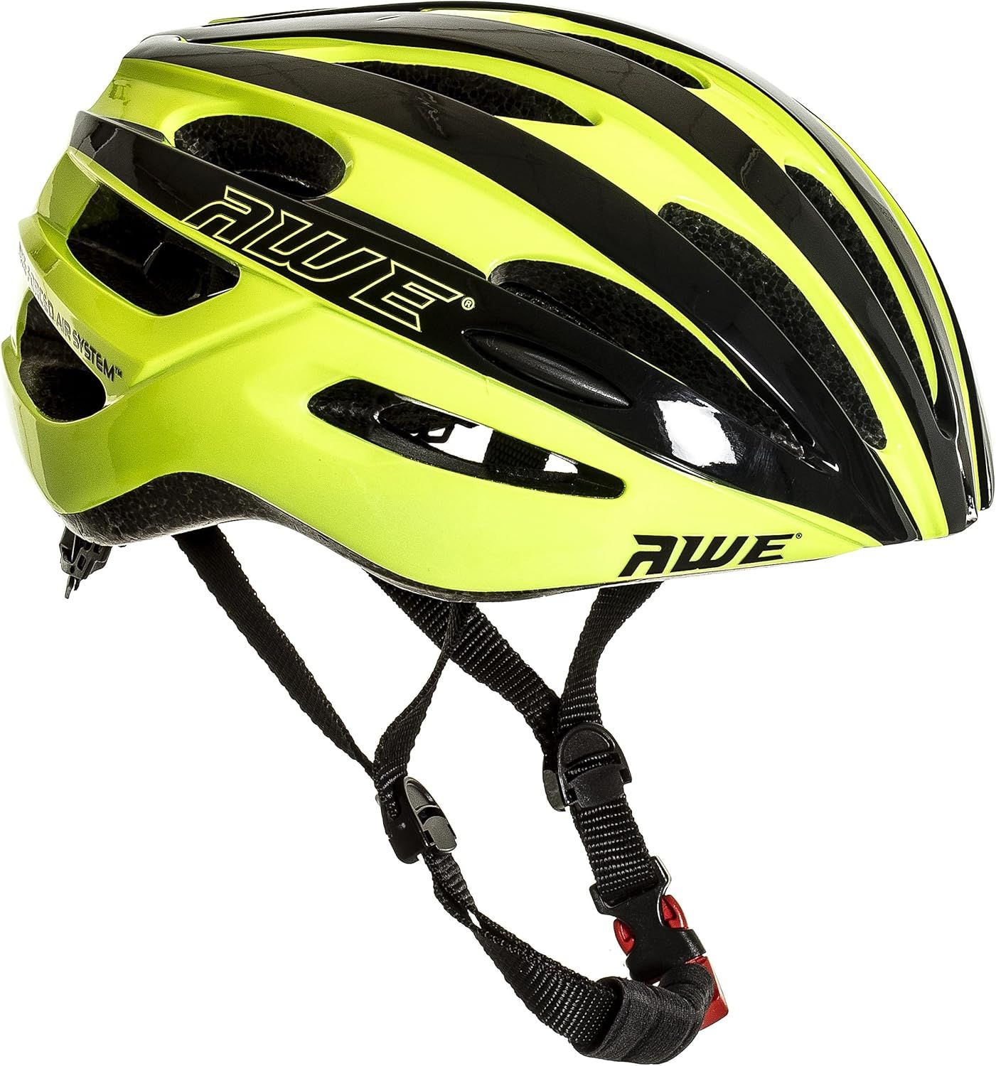 AWE AWESprint In Mould Adult E-Bike/Bike Road Racing Helmet 55-58cm Black/Neon CE EN1078 APPROVED