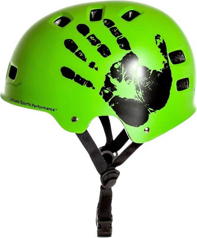 Sport Direct "The Hand" BMX/Bike/Skateboard Helmet Green 55-58cm CE EN 1078:2012 Approved