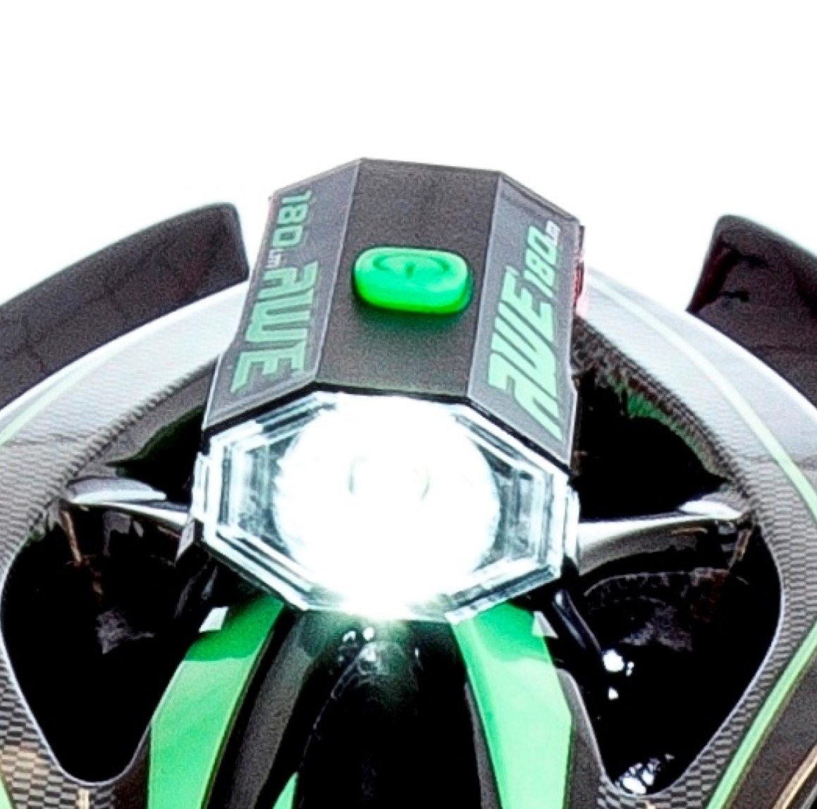 AWE 180 Lumens Front/Rear USB, 360 Degree Protection Bicycle Helmet Light 2 x Super Bright LED's