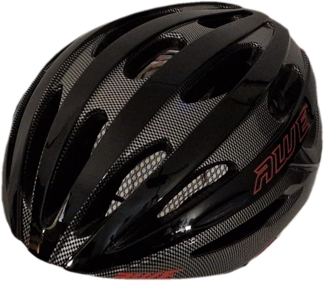 AWE AWESprint Adult In Mould E-Bike/Bike Helmet Carbon/Black/Red 58-61cm CE EN1078 APPROVED