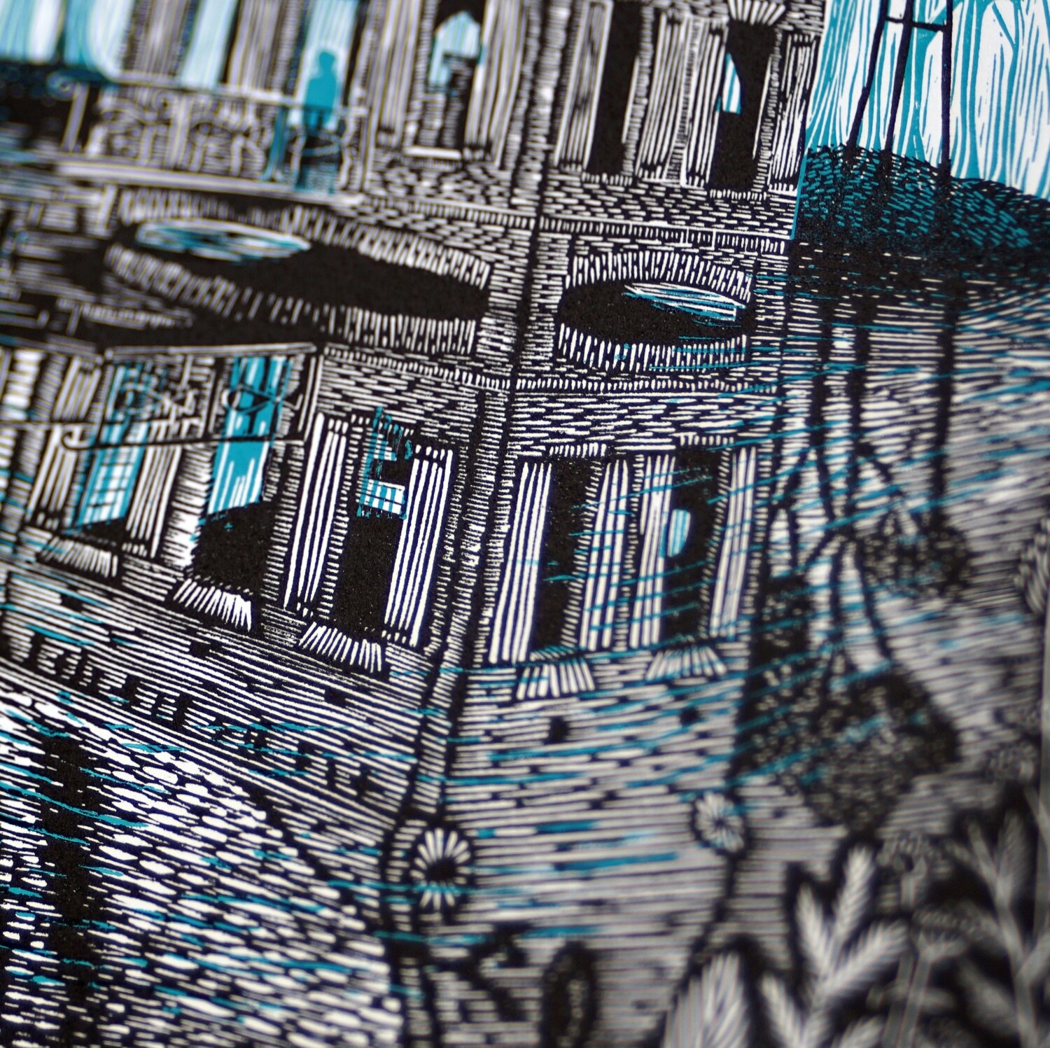 Hireath / Little house on the lake /blue
