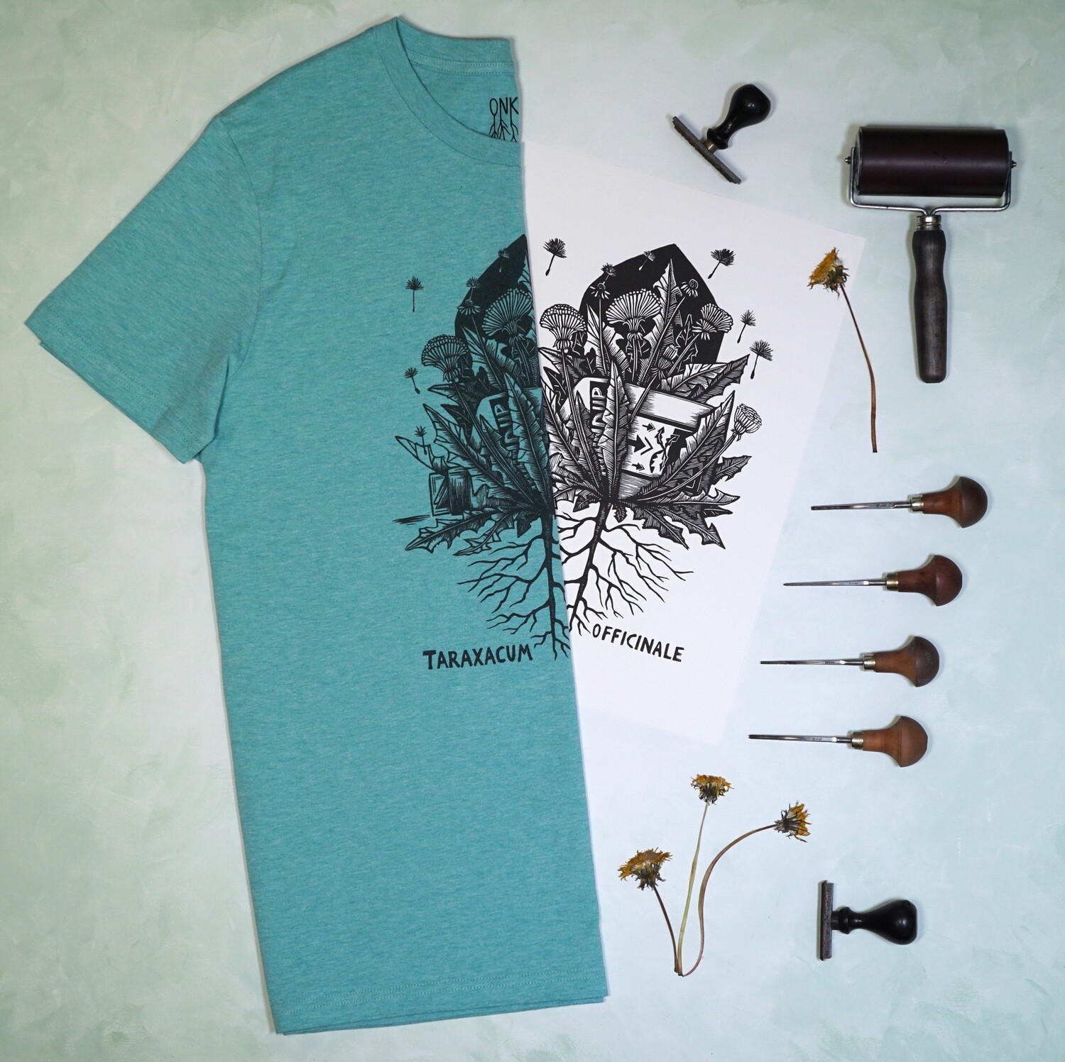 #5 Taraxacum Officinale / Unisex green T-shirt