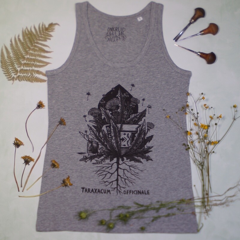 #5 Taraxacum officinale /women's  tanktop grey