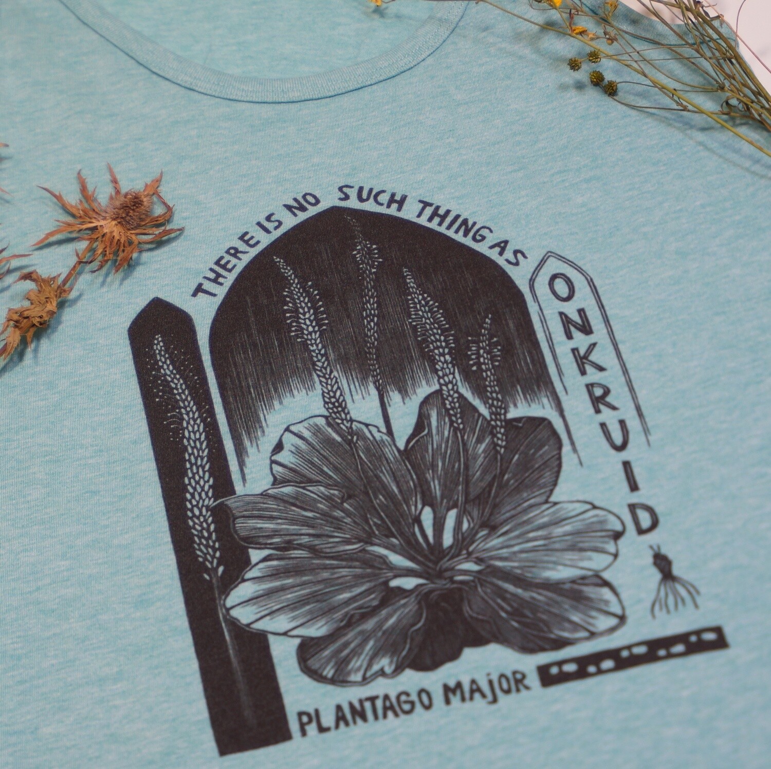 #4 Plantago Mayor/ women&#39;s tank top / green