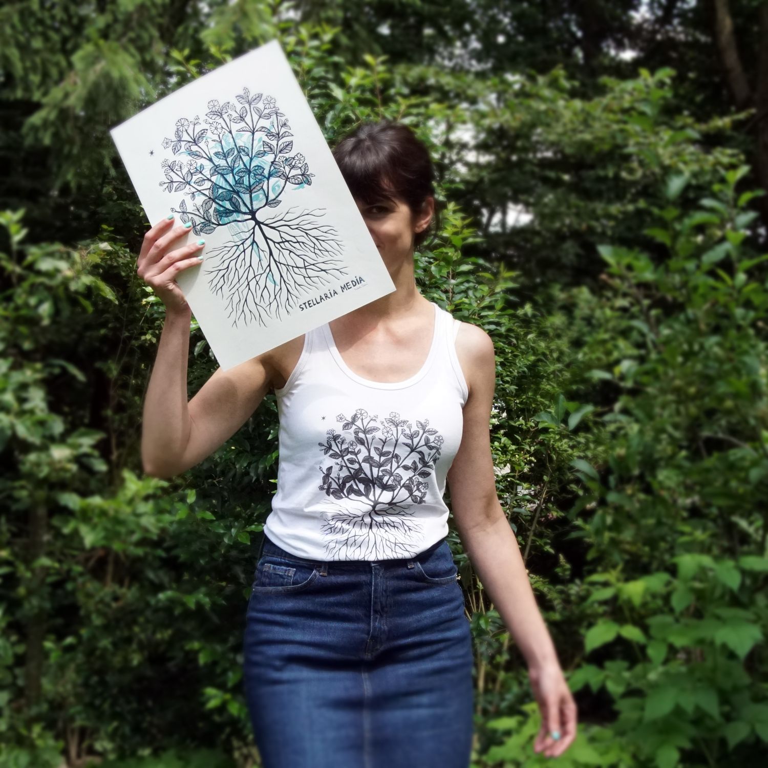 #3 Stellaria media / women&#39;s tanktop
