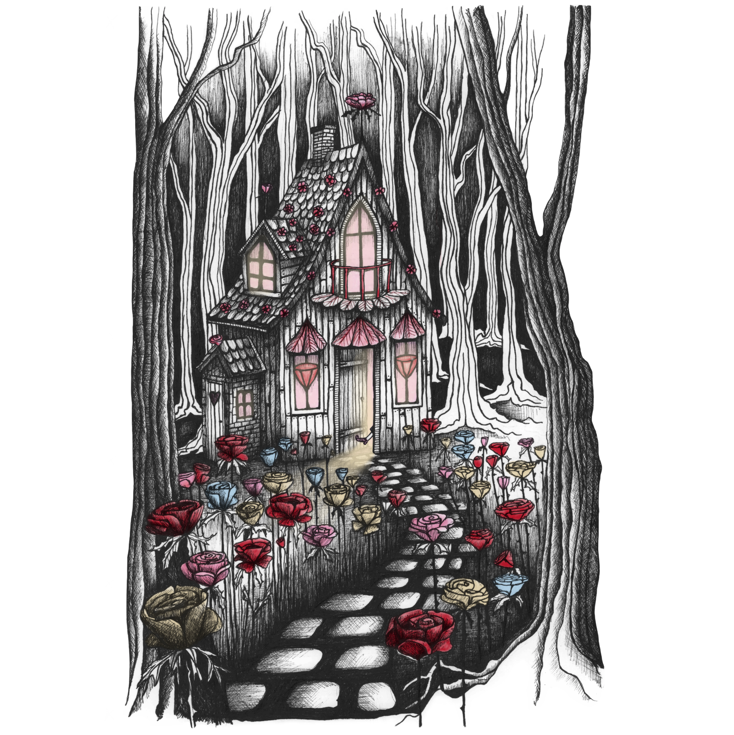 Book illustrations &#39;adult fairytales&#39;