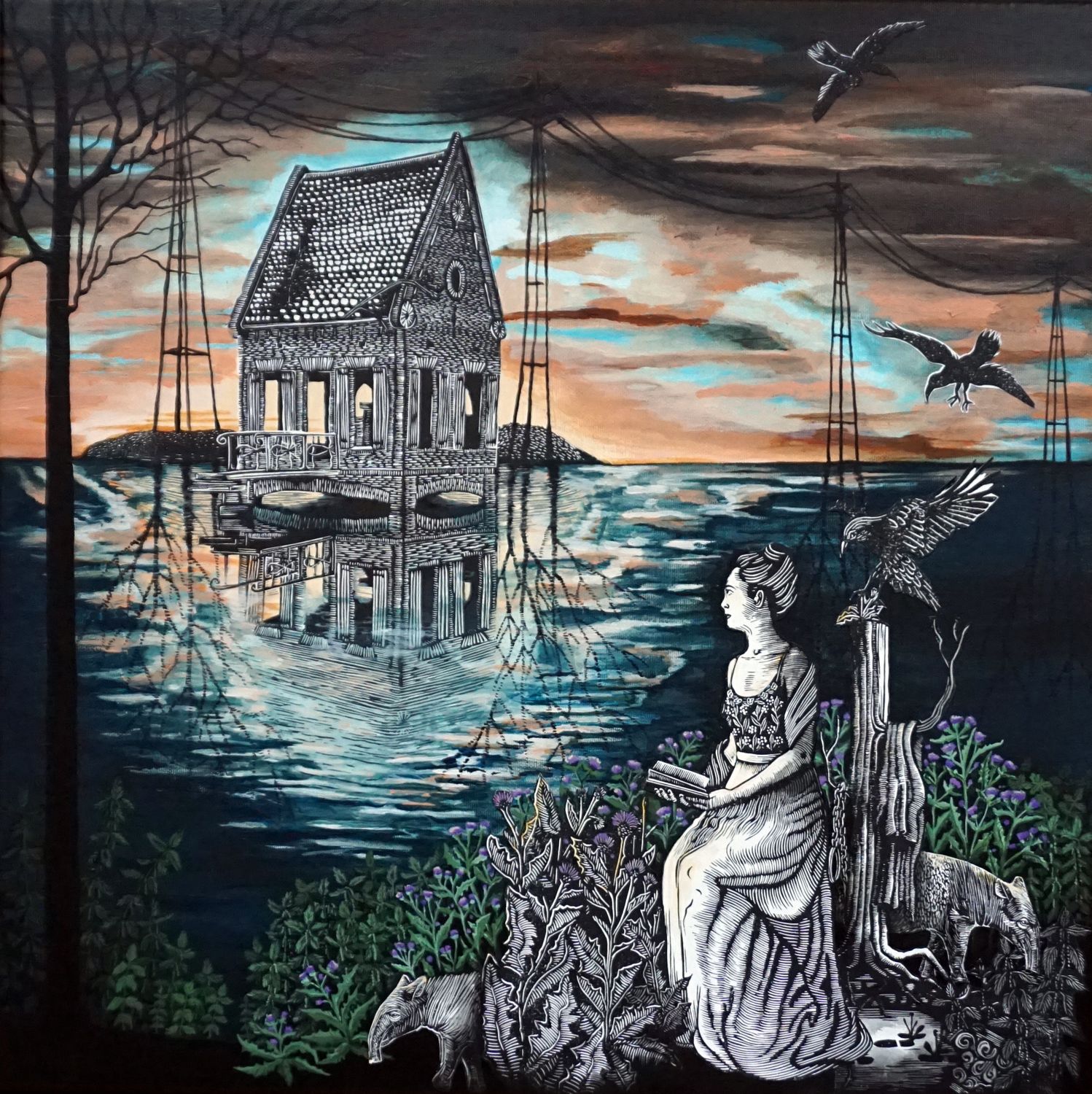 Collage art &#39;Isolde&#39;