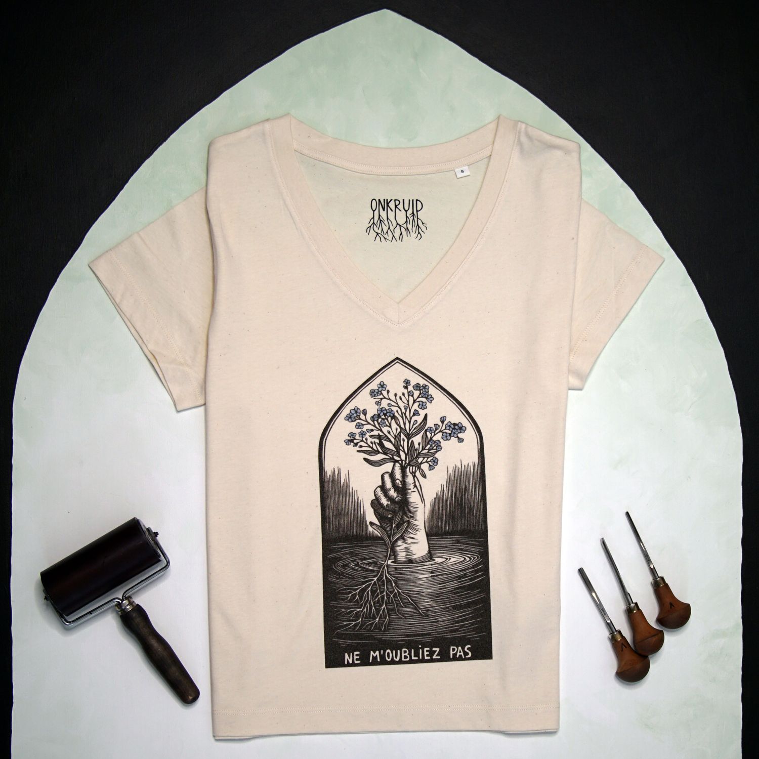 #9 Myosotis/ Naturel women&#39;s t-shirt