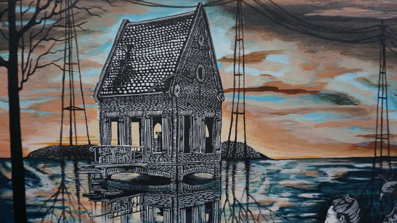 Collage art 'Isolde'