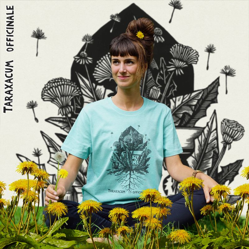 #5 Taraxacum Officinale / Unisex green T-shirt
