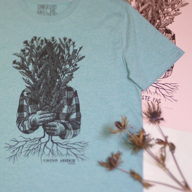 #2 Cirsium arvense / unisex t-shirt green #2 Cirsium arvense / unisex t-shirt green