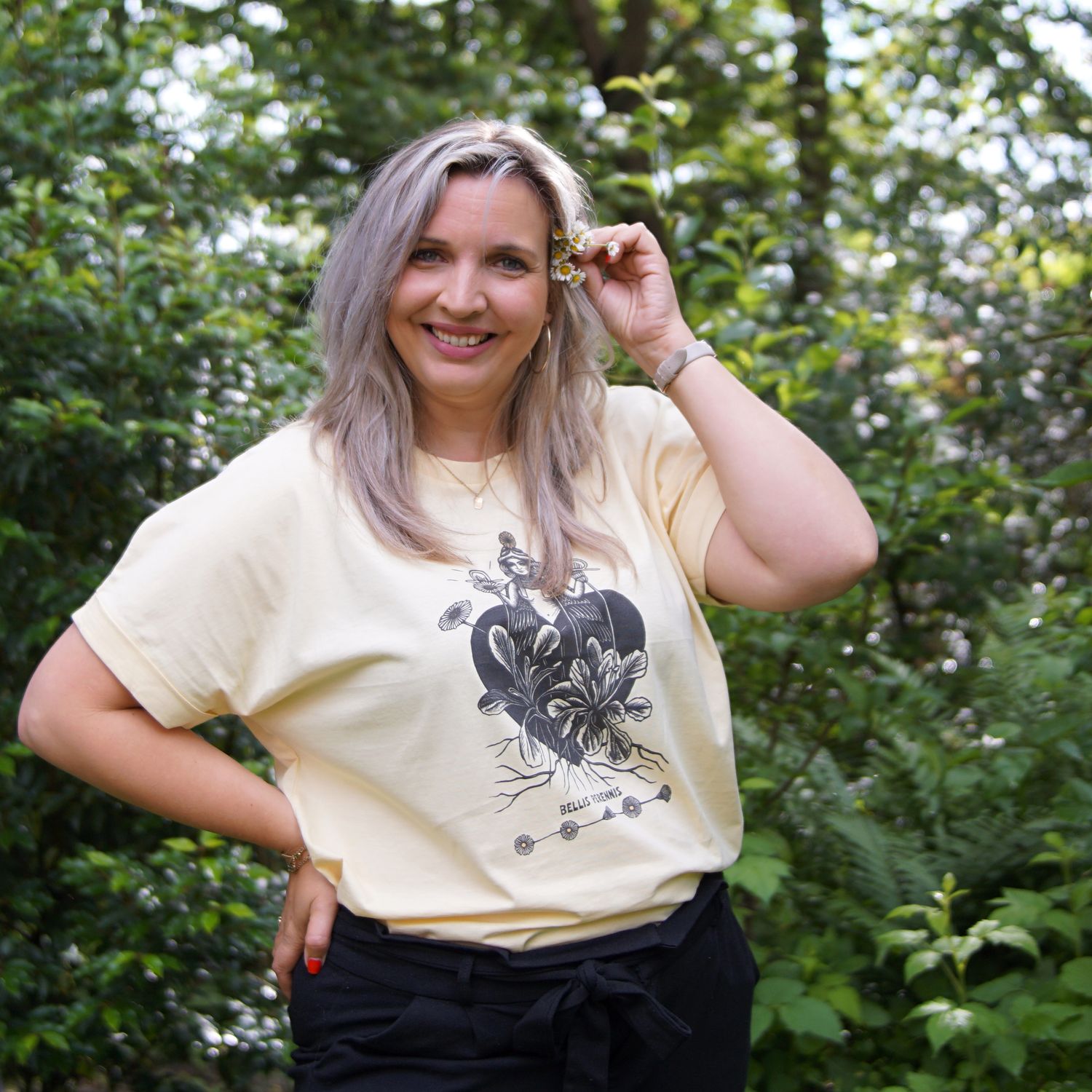 #7 Bellis Perennis/Butter women's t-shirt #7 Bellis Perennis/Butter women's t-shirt