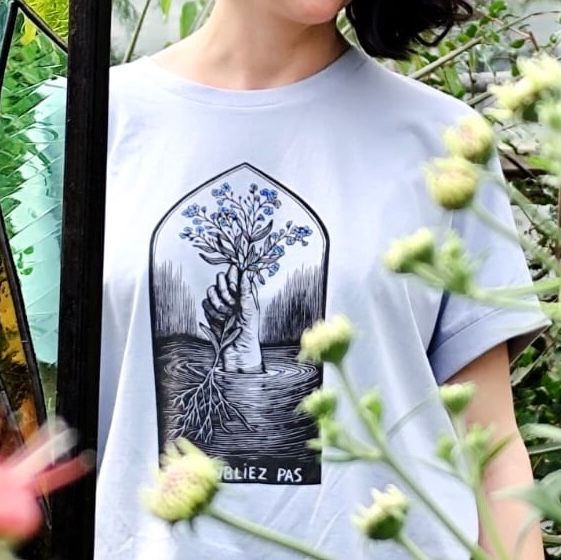 #9 Myosotis/ Blue women's T-shirt #9 Myosotis/ Blue women's T-shirt