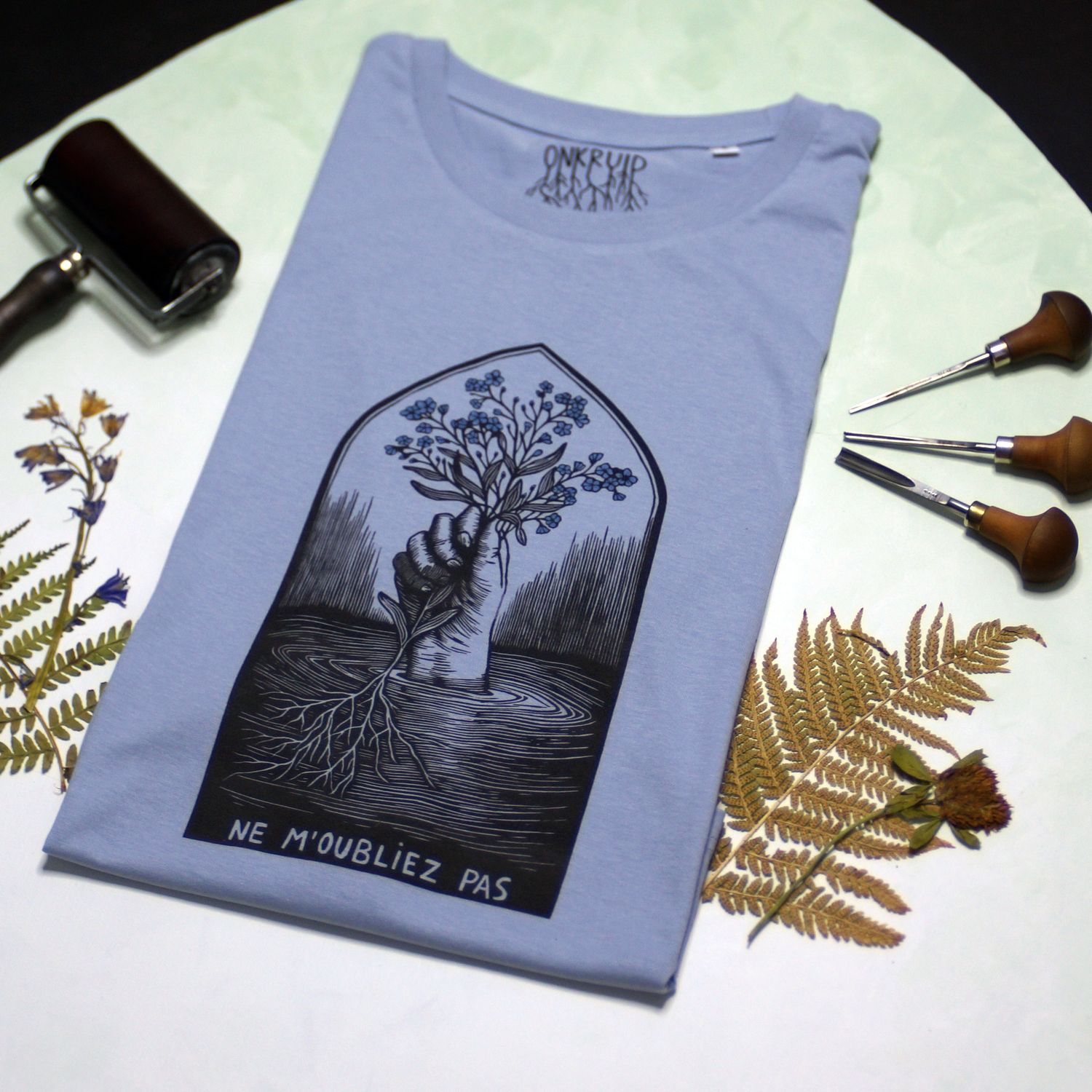 #9 Myosotis/ Blue women's T-shirt #9 Myosotis/ Blue women's T-shirt