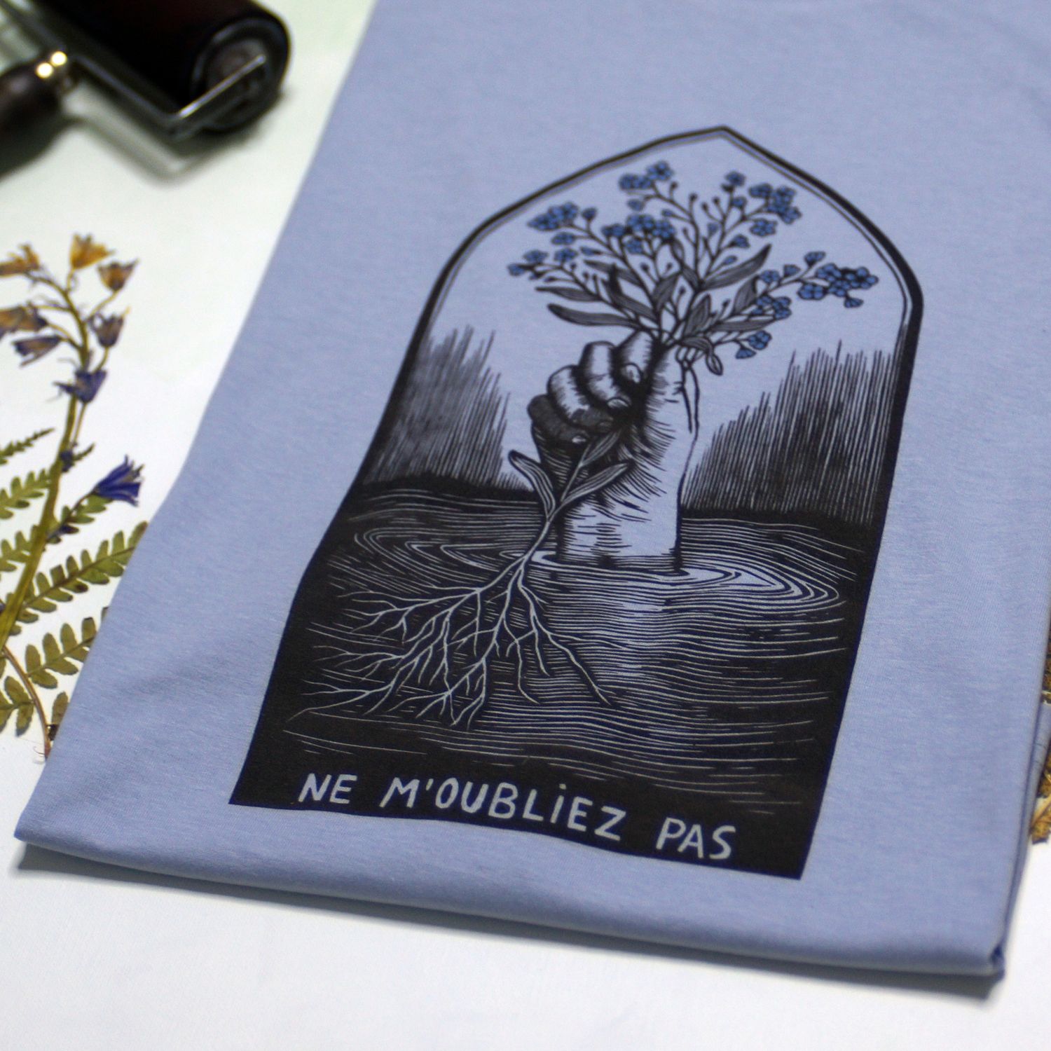 #9 Myosotis/ Blue women's T-shirt #9 Myosotis/ Blue women's T-shirt