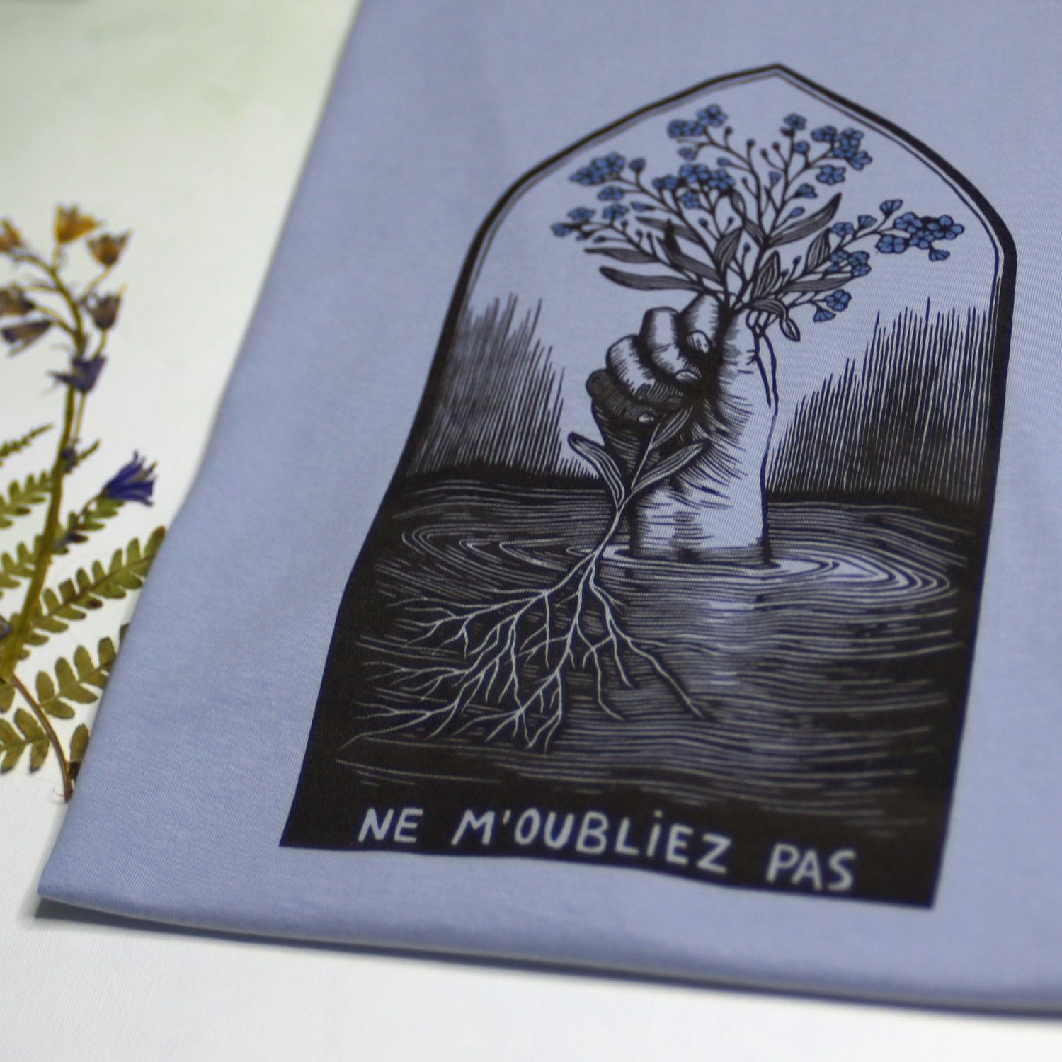 #9 Myosotis/ Blue women's T-shirt #9 Myosotis/ Blue women's T-shirt