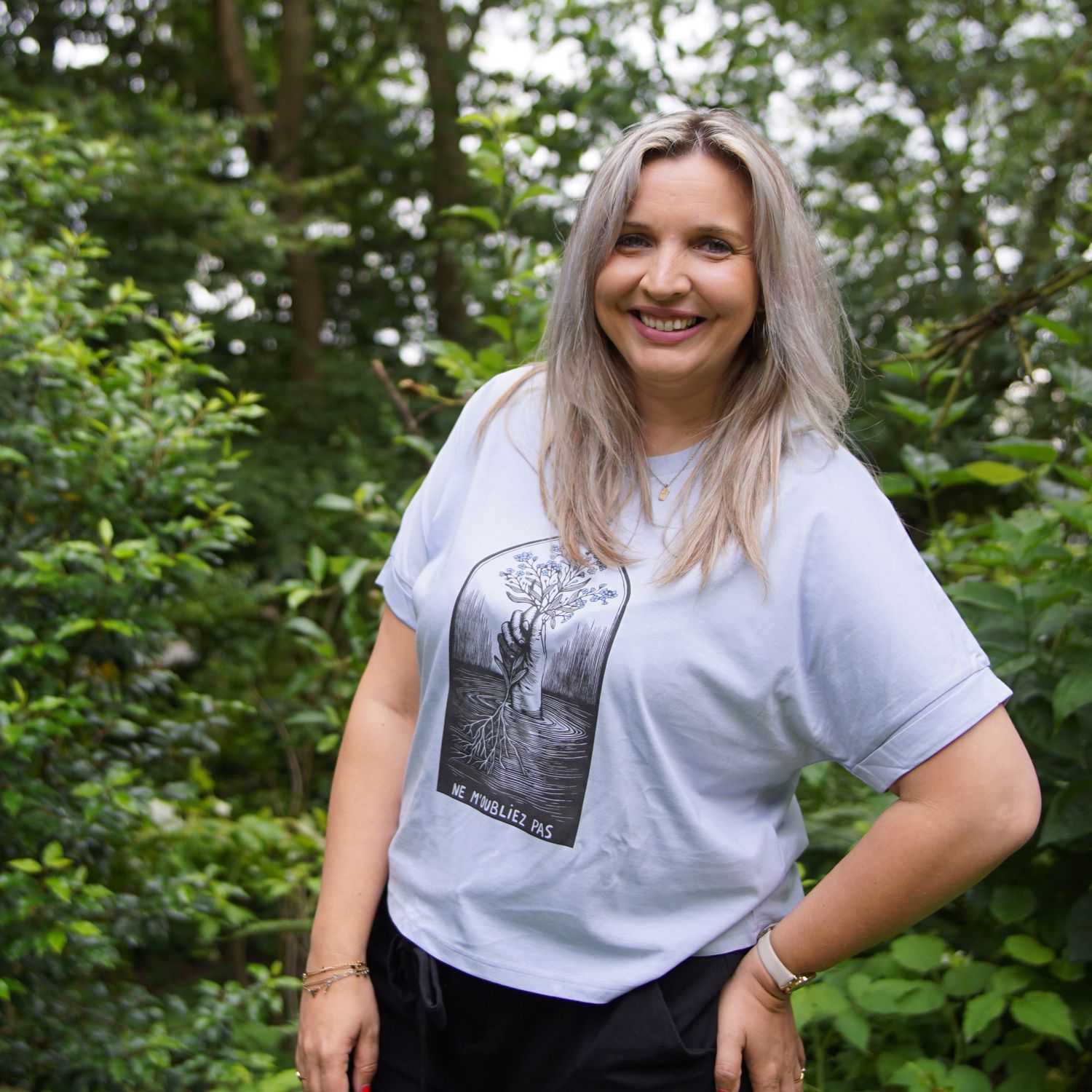 #9 Myosotis/ Blue women's T-shirt #9 Myosotis/ Blue women's T-shirt