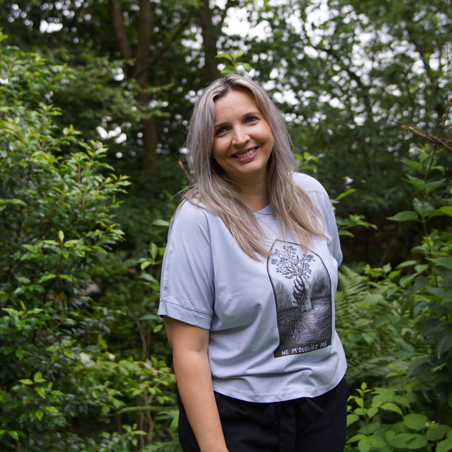 #9 Myosotis/ Blue women's T-shirt #9 Myosotis/ Blue women's T-shirt