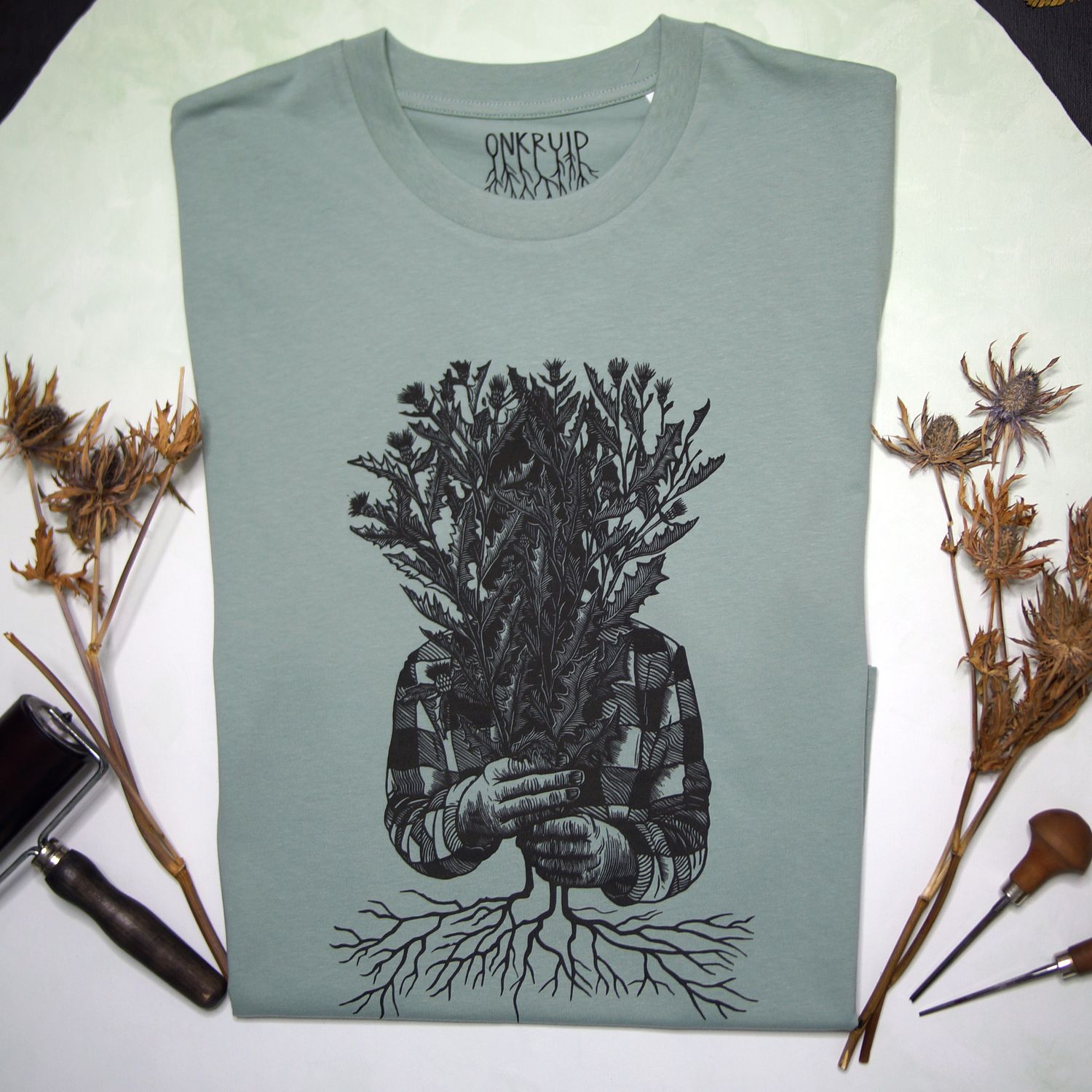 #2 Cirsium arvense / unisex Aloe T-shirt #2 Cirsium arvense / unisex Aloe T-shirt