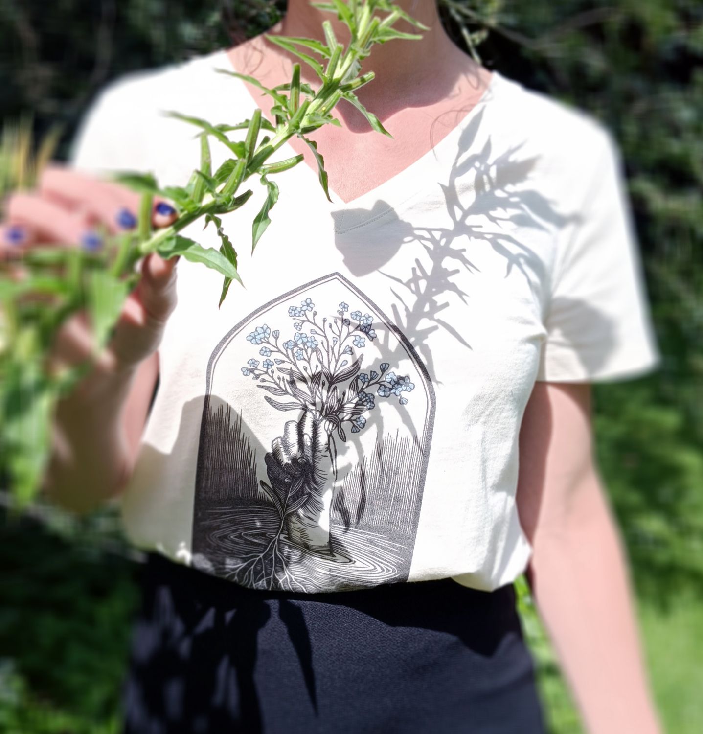 #9 Myosotis/ Naturel women's t-shirt #9 Myosotis/ Naturel women's t-shirt