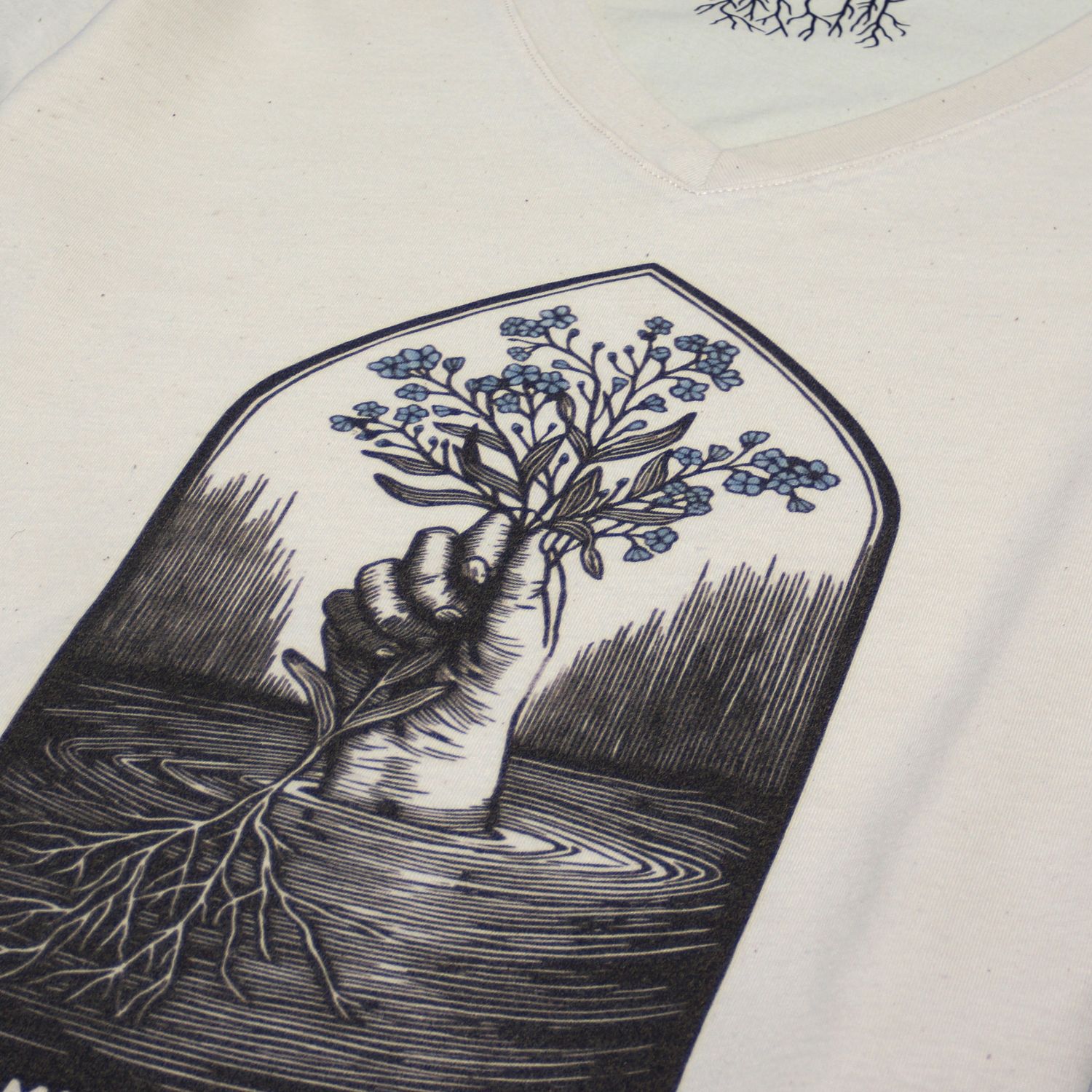 #9 Myosotis/ Naturel women's t-shirt #9 Myosotis/ Naturel women's t-shirt