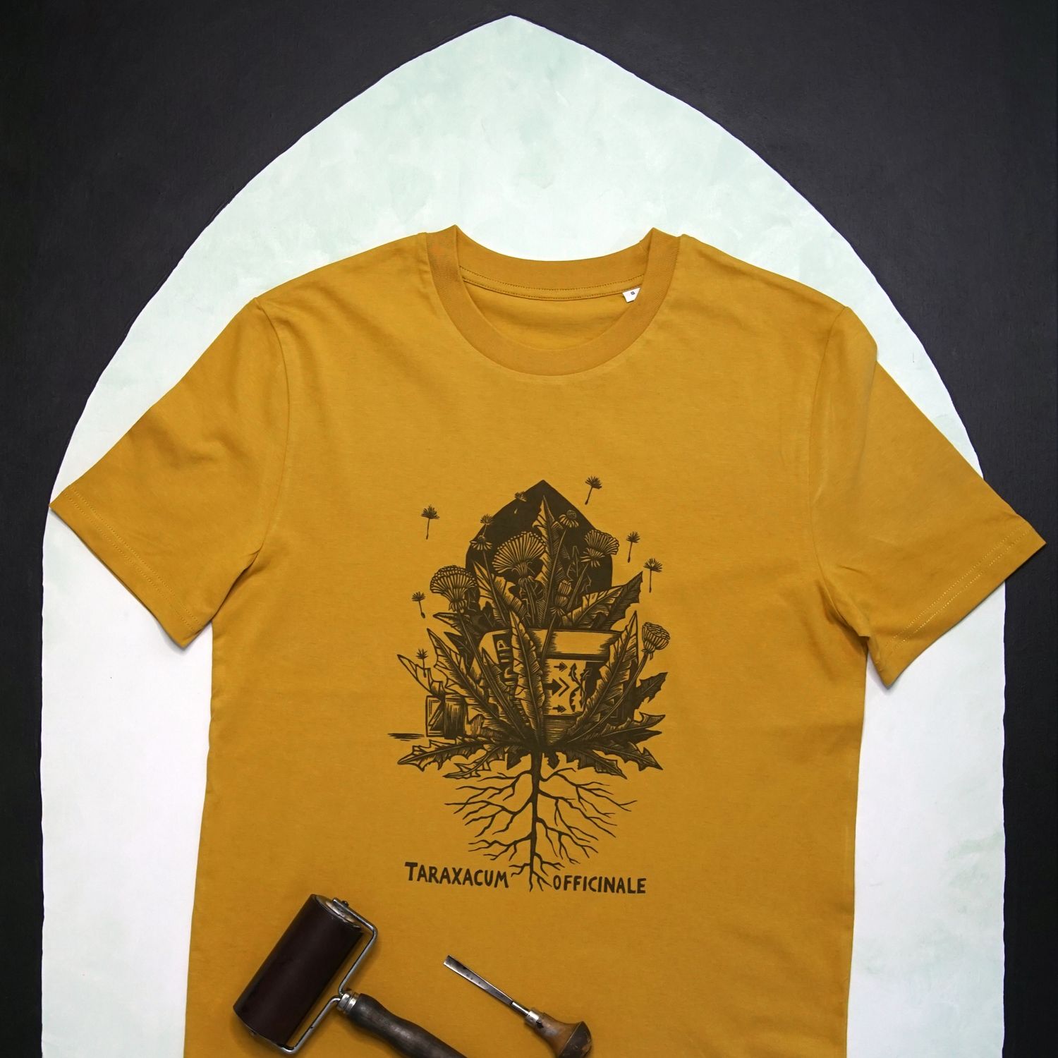 #5 Taraxacum Officinale / Unisex Oker T-shirt #5 Taraxacum Officinale / Unisex Oker T-shirt