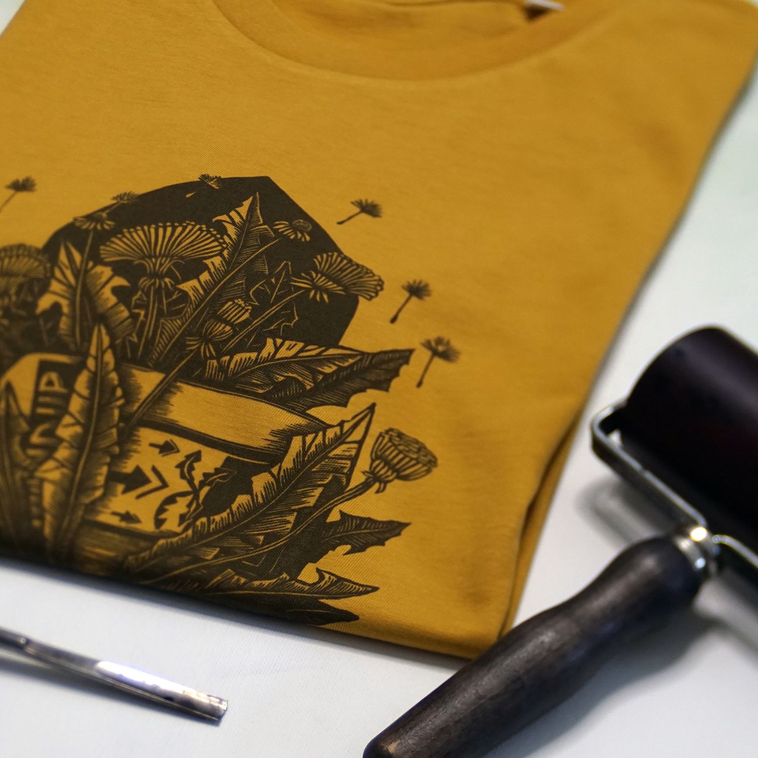 #5 Taraxacum Officinale / Unisex Oker T-shirt #5 Taraxacum Officinale / Unisex Oker T-shirt