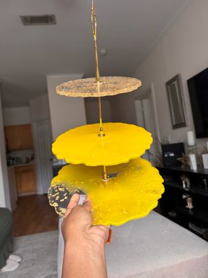 Yellow 3 Tier Tray