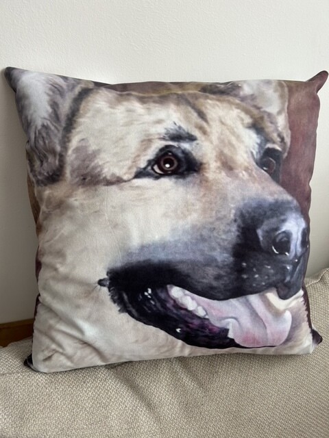 German Shepherd Fine Art Cushions