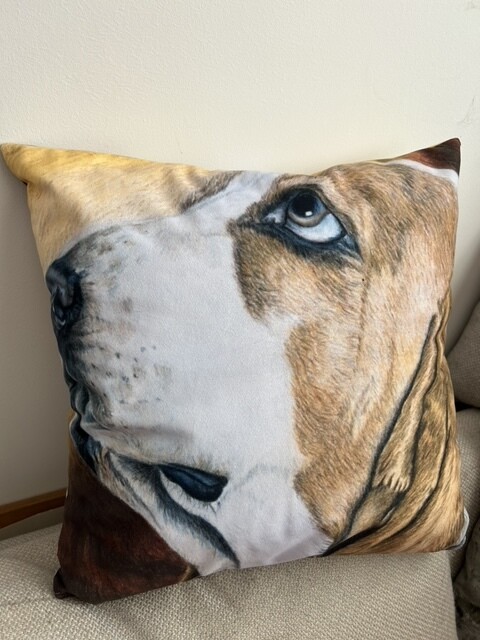 Basset Hound Fine Art Cushions
