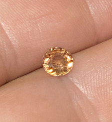 SPESSARTITE PYROPE GARNET 1.19ct 6.26x6.26x3.47mm RND CUT VVSI VERY RARE