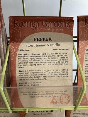 Pepper 'Sweet Jimmy Nardello'